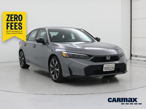 Gray 2025 Honda Civic Hybrid Sport Touring