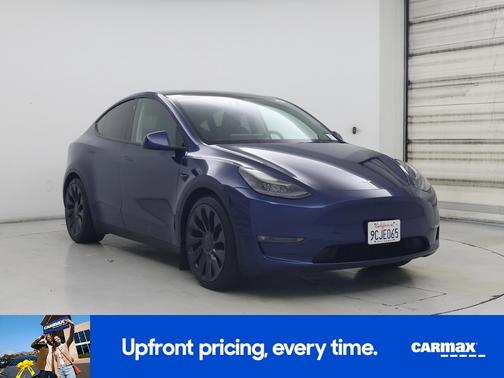 Blue 2022 Tesla Model Y Performance