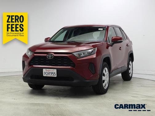 Red 2022 Toyota RAV4 LE
