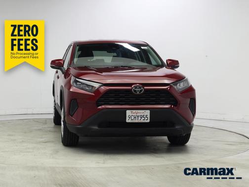 Red 2022 Toyota RAV4 LE