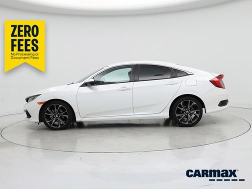 White 2019 Honda Civic Sport