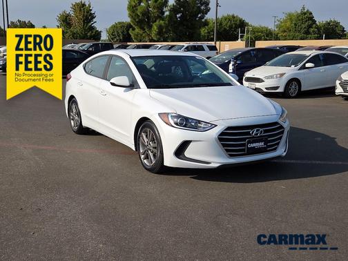White 2018 Hyundai ELANTRA SEL