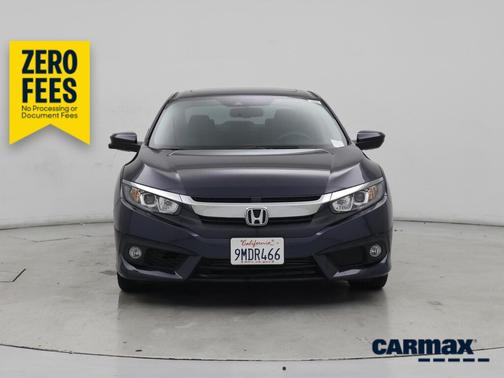 Blue 2017 Honda Civic EX-L