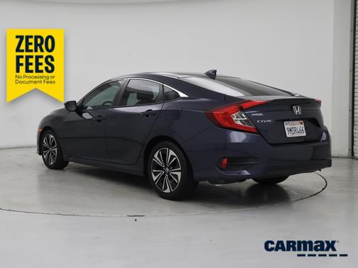 Blue 2017 Honda Civic EX-L