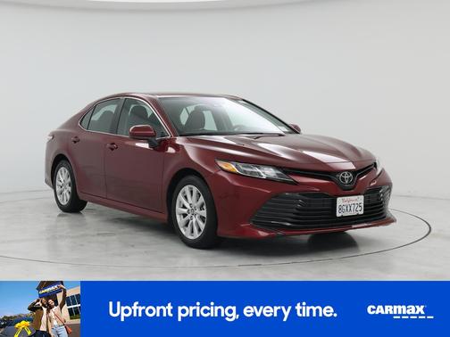 Red 2019 Toyota Camry LE