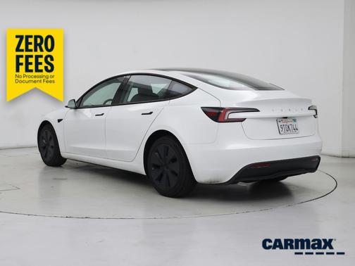 White 2025 Tesla Model 3 Long Range