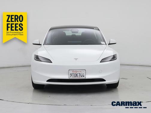 White 2025 Tesla Model 3 Long Range