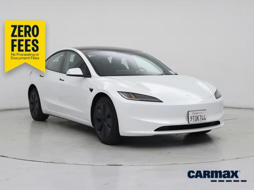 White 2025 Tesla Model 3 Long Range