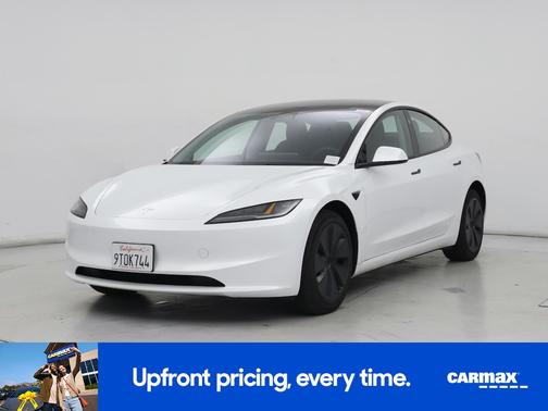 White 2025 Tesla Model 3 Long Range