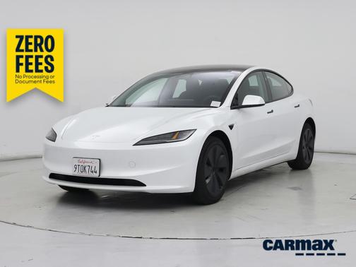 White 2025 Tesla Model 3 Long Range