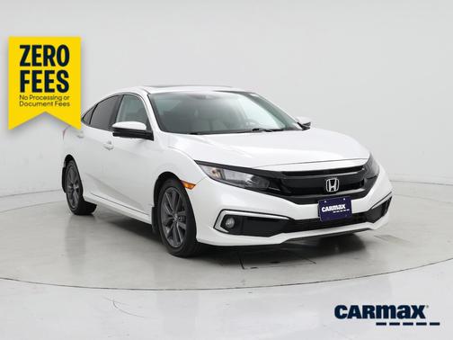 White 2020 Honda Civic EX-L