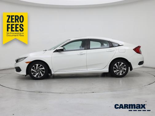 White 2016 Honda Civic EX