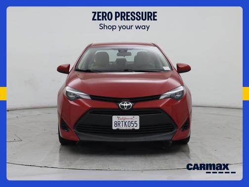 Red 2018 Toyota Corolla LE