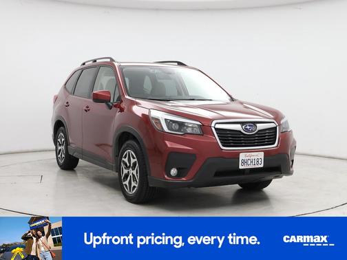 Red 2021 Subaru Forester Premium