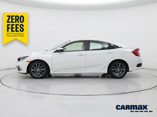 White 2019 Honda Civic EX