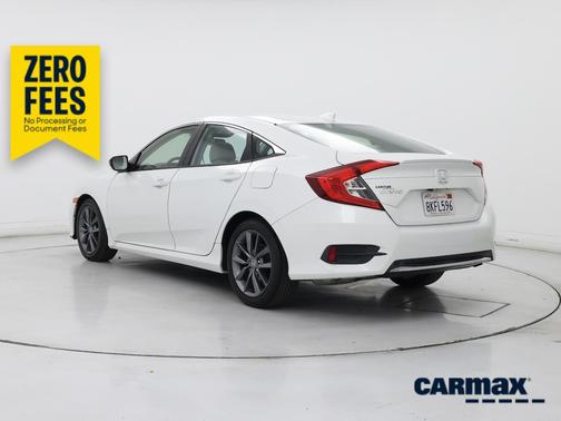 White 2019 Honda Civic EX