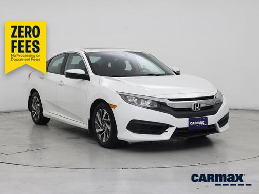 White 2016 Honda Civic EX