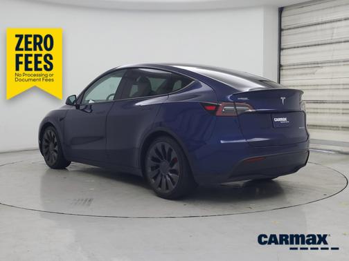 Blue 2022 Tesla Model Y Performance