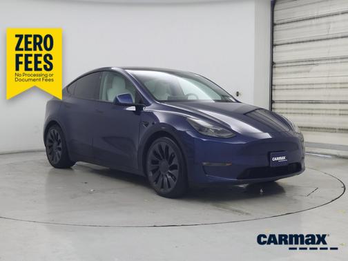 Blue 2022 Tesla Model Y Performance