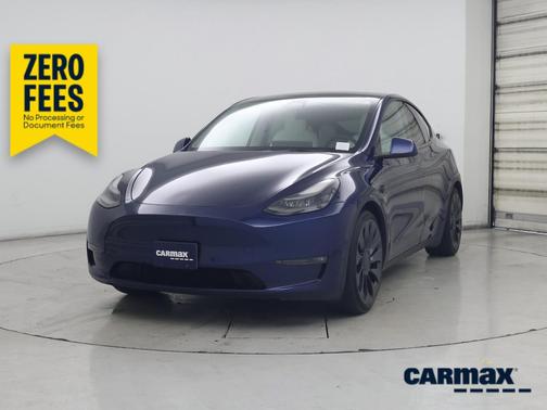Blue 2022 Tesla Model Y Performance