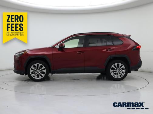 Red 2022 Toyota RAV4 XLE Premium
