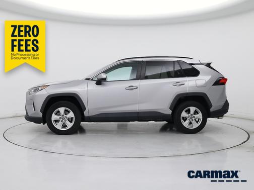 Silver 2020 Toyota RAV4 Hybrid XLE