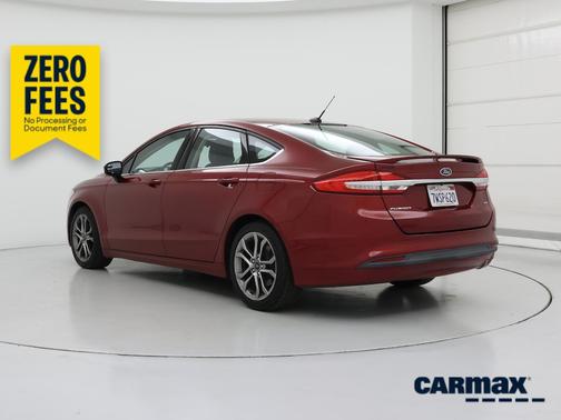 Red 2017 Ford Fusion SE
