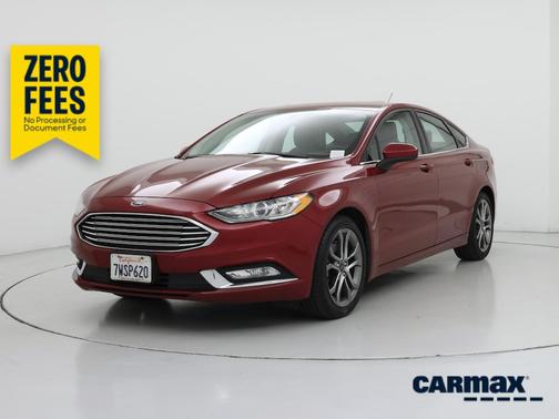 Red 2017 Ford Fusion SE