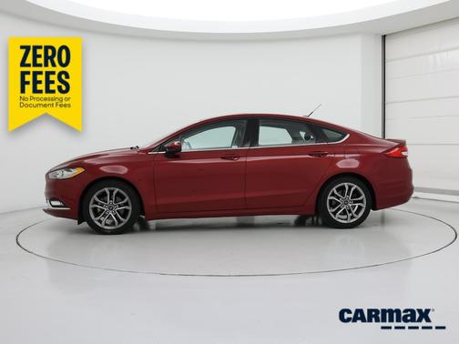 Red 2017 Ford Fusion SE