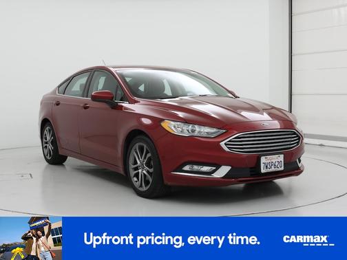 Red 2017 Ford Fusion SE