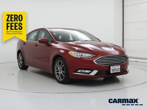Red 2017 Ford Fusion SE