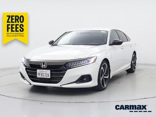White 2022 Honda Accord Sport SE