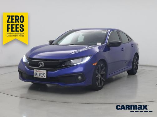 Blue 2019 Honda Civic Sport