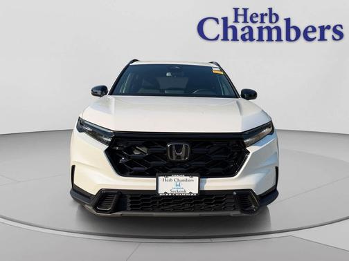 Platinum White Pearl 2025 Honda CR-V Hybrid Sport AWD