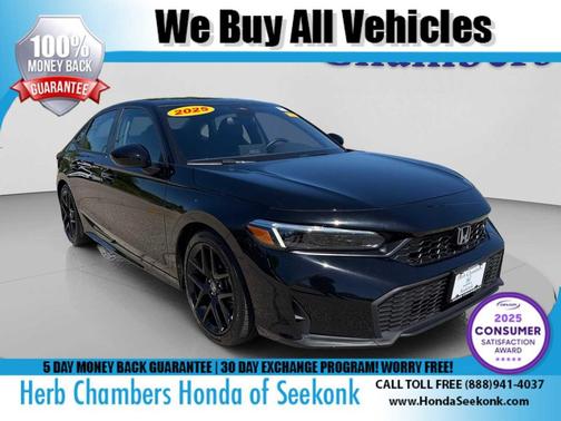 Crystal Black Pearl 2025 Honda Civic Sport