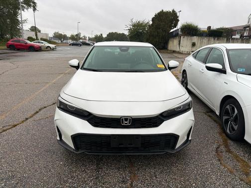 Platinum White Pearl 2025 Honda Civic LX