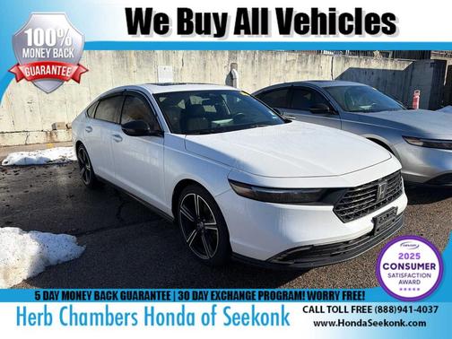 Platinum White Pearl 2024 Honda Accord Hybrid Sport