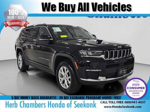 Diamond Black Crystal Pearlcoat 2021 Jeep Grand Cherokee L Limited