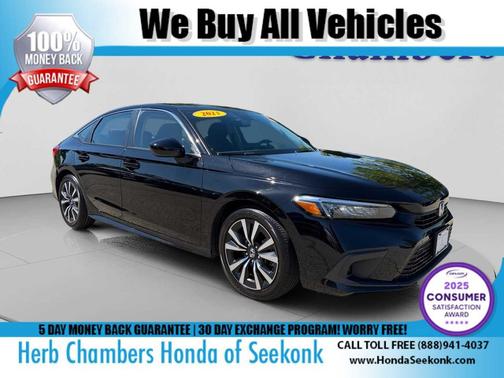 Crystal Black Pearl 2023 Honda Civic EX