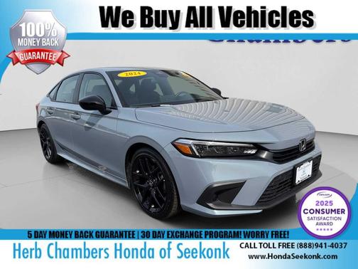 Sonic Gray Pearl 2024 Honda Civic Sport