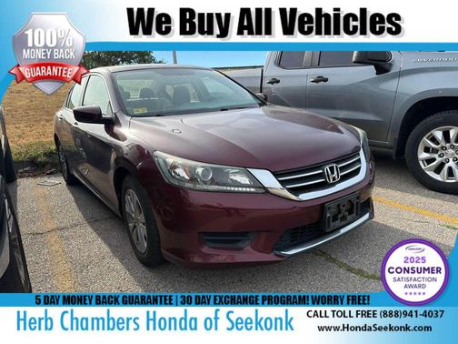 Burgundy 2013 Honda Accord LX