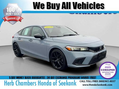 Sonic Gray Pearl 2022 Honda Civic Sport