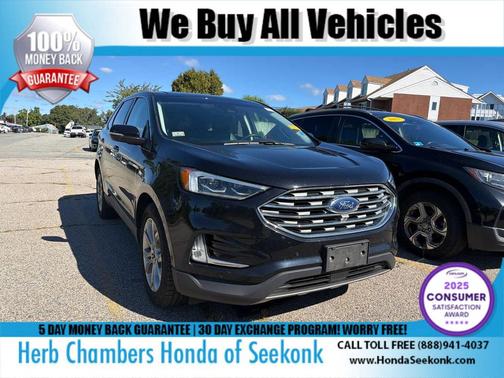 Agate Black Metallic 2019 Ford Edge Titanium