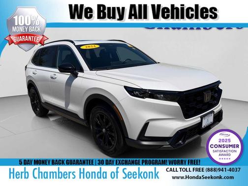 Platinum White Pearl 2024 Honda CR-V Hybrid Sport AWD