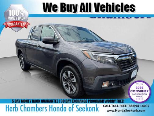 Modern Steel Metallic 2018 Honda Ridgeline RTL