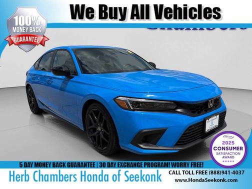 Boost Blue Pearl 2024 Honda Civic Sport