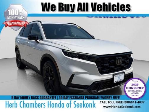 Platinum White Pearl 2023 Honda CR-V Hybrid Sport AWD