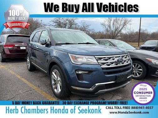 Blue 2018 Ford Explorer Limited