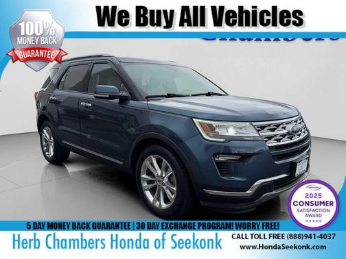 Blue Metallic 2018 Ford Explorer Limited