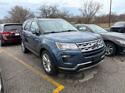 Blue 2018 Ford Explorer Limited